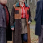 Only Murders In The Building Mabel Mora Colorblock Suede Coat