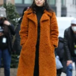 Only Murders In The Building Selena Gomez Mabel Brown Long Fur Long Coat