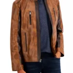 Only Murders in the Building Charles-Haden Brown Leather Jacket