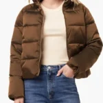 Only Murders in the Building Kimber Min Brown Puffer Jacket