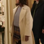 Only Murders in the Building Selena Gomez White Coat