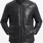 Paul Ben Victor Lanterns Antaan Leather Black Jacket