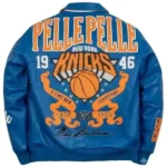 Pelle Pelle New York Knicks Blue Jacket Back