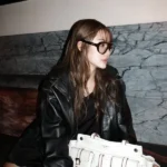 Prada Mode Tipnaree Weerawatnodom Black Leather Jacket
