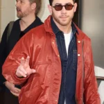 Press NYC 2026 Nick Jonas Red Jacket