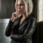Rose McIver iZombie Black Biker Leather Jacket