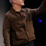 SXSW 2026 Bob Odenkirk Brown Suede Jacket