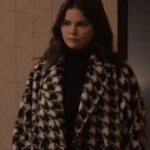 Selena Gomez Only Murders in the Building Houndstooth Coat
