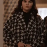 Selena Gomez Printd Coat