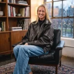 Sophie Cunningham Black Leather Jacket