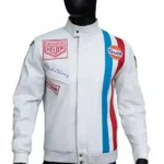 Steve McQueen Le Mans Grand Prix White Jacket