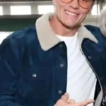 Super Bowl Party Tom Brady Blue Suede Jacket