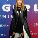 Supergirl World Premiere Kelli Giddish Black Trench Coat