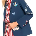 The Kelly Clarkson Show Dame Prue Leith Embroidered Blazer