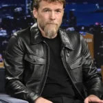 The Tonight Show 2026 Sam Worthington Leather Jacket