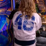 The View 2026 Sara Haines Knicks Half Zip Jacket Back