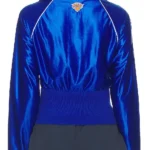 The View Knick Sara Haines Blue Backkside Jacket