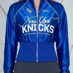 The View Knick Sara Haines Blue Front Jacket