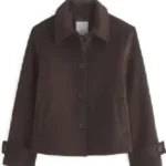 The Way Home S04 Alice Dhawan Brown Wool Jacket