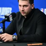 Thunder v Lakers Luka Doncic Black Bomber Jacket