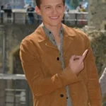 Tom Holland Spiderman Peter Parker Suede Jacket