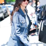 Tribeca Film Festival Nina Dobrev Blue Denim Jacket