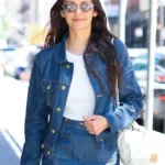Tribeca Film Festival Nina Dobrev Blue Jacket