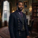 Will Mondrich Bridgerton Blue Wool Tailcoat