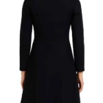 Women’s Black Double Breasted Wool Trench Coat