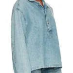Beef Carey Mulligan Denim Blouse