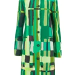 Elsbeth Carrie Preston Green Printed Coat