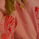 Everything Comes in Waves Pink Hoodie