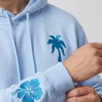 Everything Comes in Waves Sky Blue Hoodie