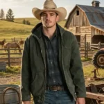Finn Little Dutton Ranch S01 Green Hooded Jacket