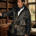 Geoffrey Moore Knightfall 2026 Black Leather Jacket