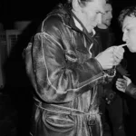 Geoffrey Moore Knightfall Black Leather Jacket