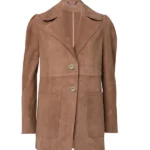 Hacks Winnie Landell Brown Suede Leather Jacket