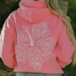 Hawaii Hibiscus Sonic Pink Hoodie