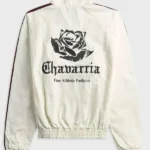 Jessica Alba 2026 White Back Track Jacket