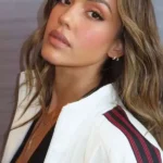 Jessica Alba White Track Jacket