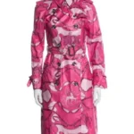 Lexi Minetree Elle 2026 Pink Graphic Coat