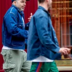 London 2026 Sebastian Stan Blue Jacket