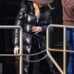 Madonna The Studio 2026 Black Puffer Coat