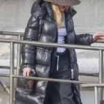 Madonna The Studio Black Puffer Coat