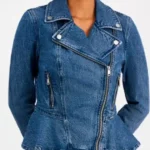 Margo’s Got Money Troubles Michelle Pfeiffer Denim Peplum Jacket
