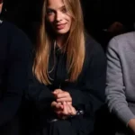 Margot Robbie Paris Fashion Show Quilted Jacket