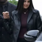 Michelle Saniei Black Leather Coat