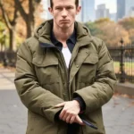 One Night Only 2026 Callum Turner Green Puffer Jacket