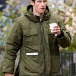 One Night Only Callum Turner Green Puffer Jacket