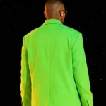 PFW 2026 J Balvin Green Blazer Back
